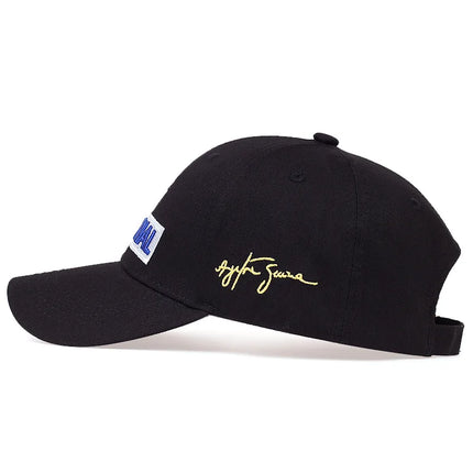 New Ayrton Senna Racer Fashion Embroidery Cap Outdoor Sun Protection Team Baseball Cap