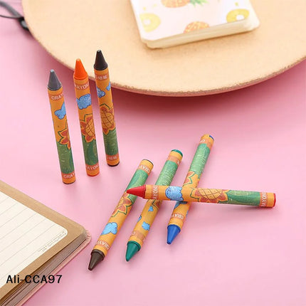 【A】Sunflower 8 /12 /24 Colors Crayons Kids Colored Crayons School Supplies Prizes And Gifts