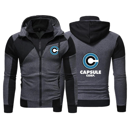 Japanese anime 2025 Men's New Patchwork Sweatshirts Hoodies Zip Pullover Handsome Cotton Clothing Jackets Coat Tops