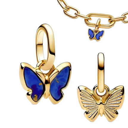 Original Charms 925 Sterling Silver Butterfly Pendant Dragonfly Flowers Bead For Women Necklace DIY Bracelet Fine Jewelry Gift
