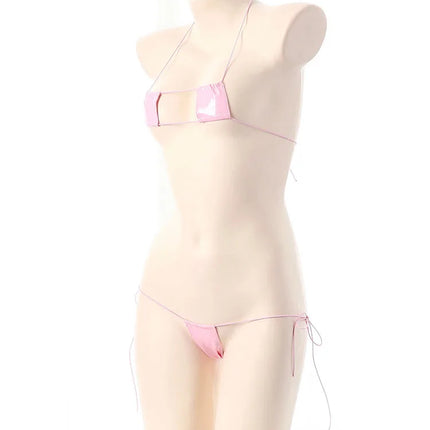 Hot Sexy Micro Bikinis Women Sexy Lingerie Erotic PU Bodysuit Porn Game Outfits Fancy Mini Bodycon Underwear Sexy Beachwear