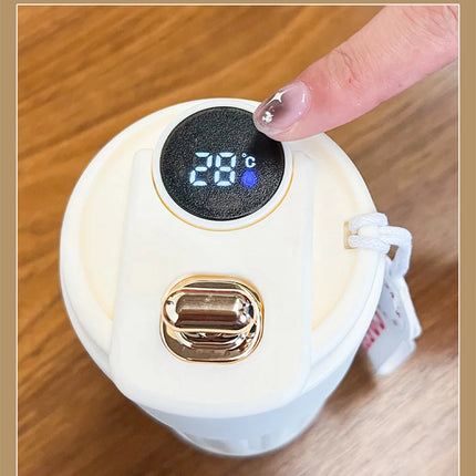 THERMOS Smart Vacuum Cup Bottle Water Digital LED Temperature Coffee Cup 316 Stainless Steel Office Cup Business Portable Mug
