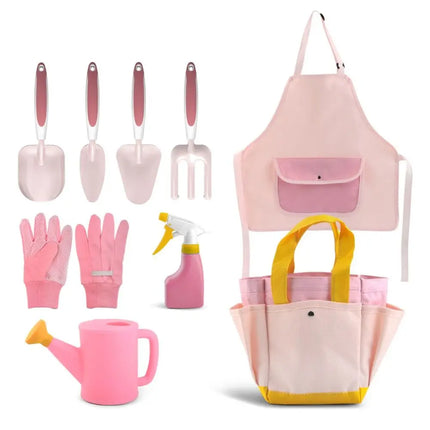 Gift Candy Color Garden Tool Set Shovel Trowel Children Planting Tool Kit Fork Watering Can Garden Loosening Soil