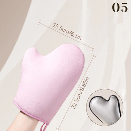 Finger Glove Reusable Body Self Tan Glove Applicator Tanning Gloves Cream Lotion Mousse Body Cleaning Glove Self Tanner