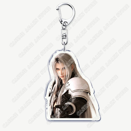 Popular Game Keychains for Accessories Key Chain Jewelry Keyrings Cloud Strife Ffvii Tifa Sephiroth Vincent Valentine Fans Gifts