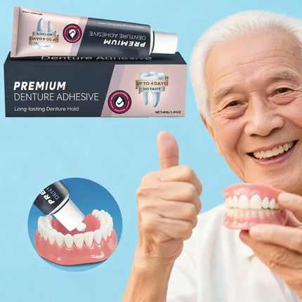 Comfortable thermoplastic denture adhesive | Wear resistant fixed denture stabilizer adhesive for dental care