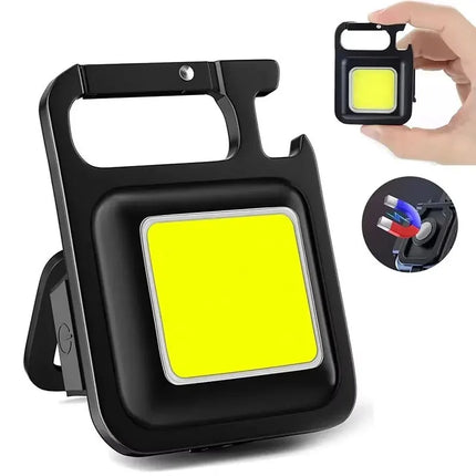 Flashlight Mini Keychain Light Work Light Rechargeable Lamp Super Bright Portable Lanterns LED Sensor Headlamp Fishing Camping