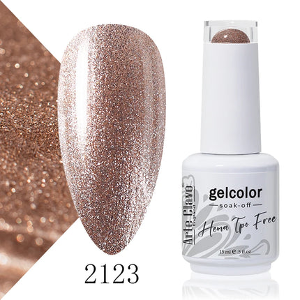 Arte Clavo Red Color Series Nail Polish UV Soak Off Varnish 15ml Manicure Nail Art Long-lasting Hema Tpo Free Gel Nail Polish