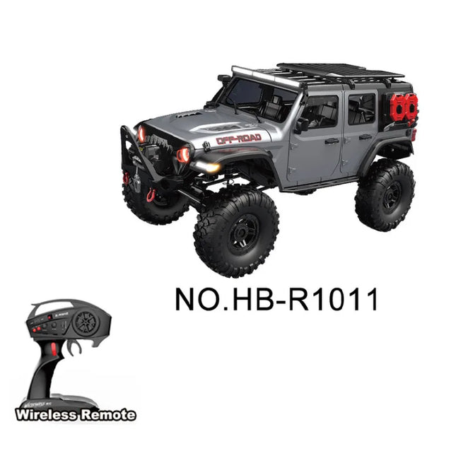 New 1/10 HB R1011 RTR Remote Control Vehicle 2.4G Full Proportional Rock Crawler LED Light 4WD Off-Road Climbing Car Toys Gifts