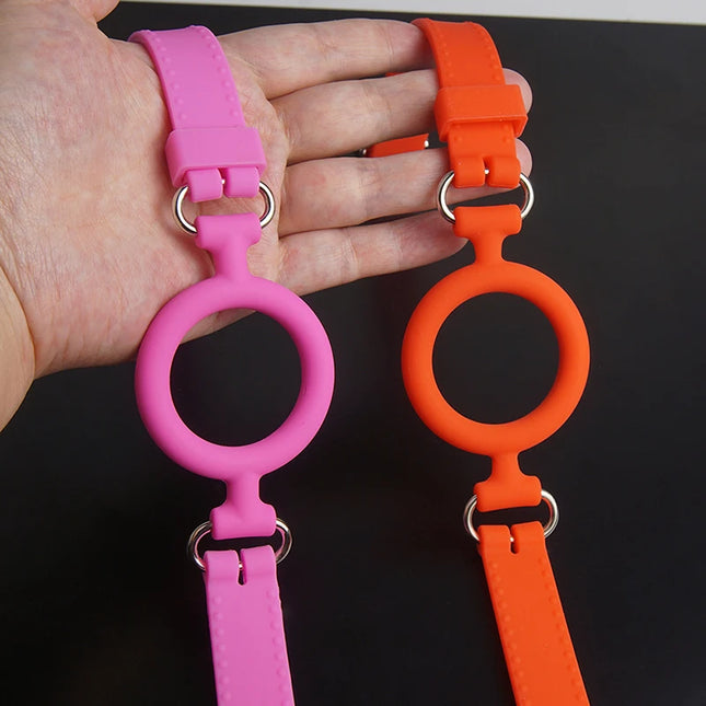 Sturdy O Ring Gag for Mouth Stuffing,100% Medical Silicone BDSM Gags Bondage,Restraints,Sex Toys for Couple,Role Play,Adult Game