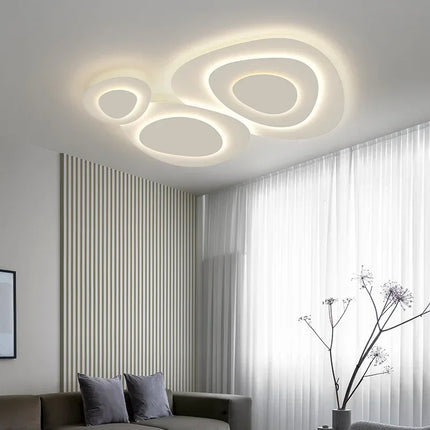 2025 Nordic Living Room Ceiling Lights White for Bedroom Hall Loft Ceiling Lamp Minimalist Decor Indoor Lighting Lusters Fixture