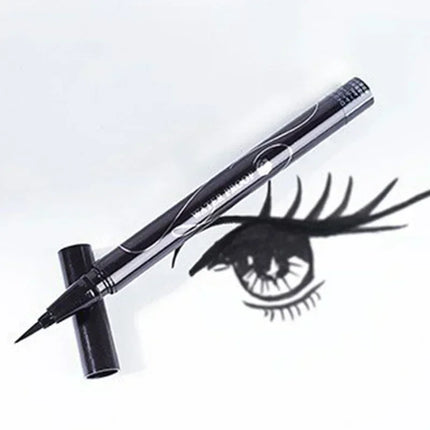 KISS ME make up Quick-drying Waterproof Black Eyeliner Long-lasting Liquid Eyeliner Smoothing Makeup Tool for Women