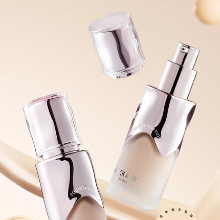 MACKANDY Ceramide Plant Extract Foundation For Full Coverage Long-Lasting Wear Natural Matte Finish Skin-Nourishing Makeup