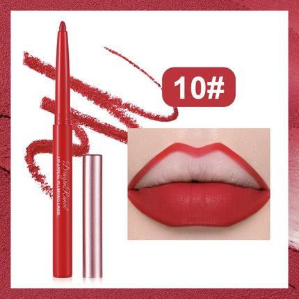 Matte Lip Liner, Three-Dimensional, Delicate and Smooth, a Must-Have for Beginners, Non-Stick, Outlines the Lip Shape, Delicate, Waterproof, Easy to Apply, Versatile for Daily Use