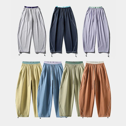 Men Women Mountain Outdoor Quick Dry Wide Leg Sport Pant Sweatpants Joggers Loose Casual Cycling Hiking Baggy Pants Trousers