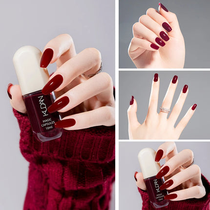 10ml Water-Based Peel Off Nail Polish 40 Colors Long Lasting Quick Drying No Need of Lamp to Cure Nail Supplies Manicure Nails