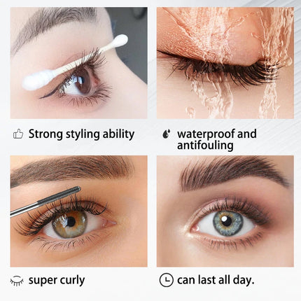 Steel Tube Mascara,Lengthens,Curls Lashes Volumizing Mascara Lasting for Party Makeup & Holiday Cosmetics for Enhanced Eyes