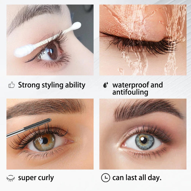 Steel Tube Mascara,Lengthens,Curls Lashes Volumizing Mascara Lasting for Party Makeup & Holiday Cosmetics for Enhanced Eyes