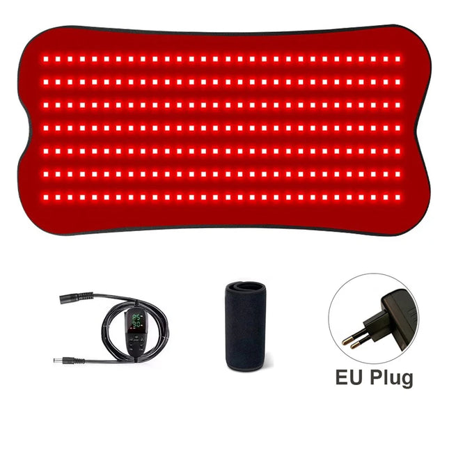 210 LEDs Red Infrared Light Therapy Pad Beauty Devices For Face,Body Back Knee Hands Feet Relief Portable 660nm 850nm Heat Pad
