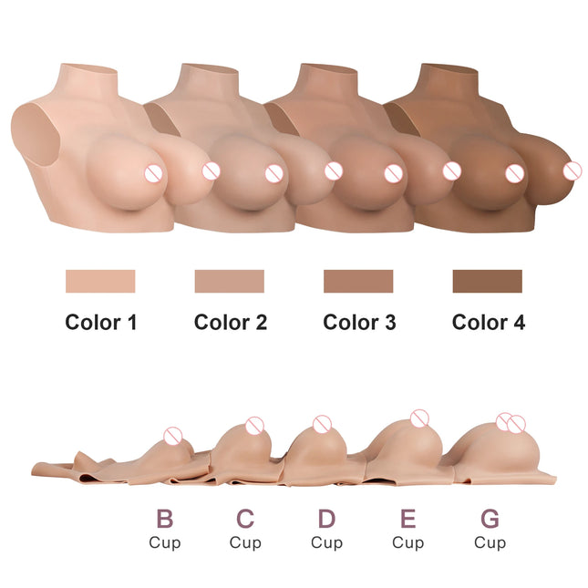 CYOMI Silicone Breast Forms Boobs Sissy Fake Chest Male To Female Breastplates for Mastectomy Transvestite Crossdressing Cosplay