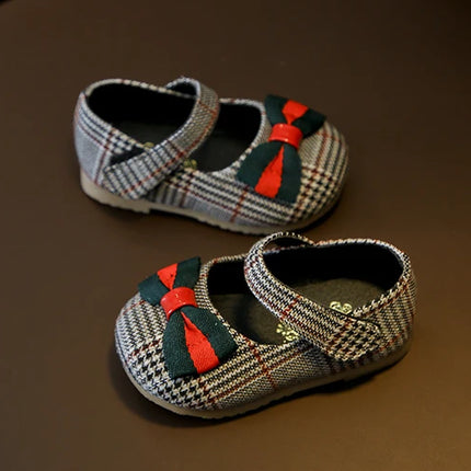 NEW Classic Winter Princess Shoes Baby Soft-solar Toddler Shoes Girl Children Plate Cloth Single Shoes 0-3 Years Old Bow Sandals
