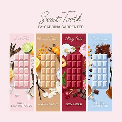 Sabrina Carpenter Sweet Tooth Me Espresso Perfume Cherry Baby Caramel Dream Floral Fruity Scent Chocolate Exterior Design Parfum