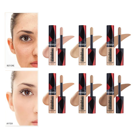 1pc full coverage concealer, waterproof, sweat proof, stain resistant, durable, creating a perfect skin makeup look