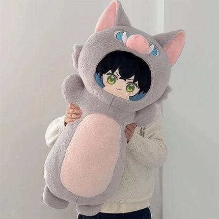 Kawaii Long Gaint Animal Plush Throw Pillow Pig Cos Hashibira Inosuke Doll Soft Hugging Body Pillow Home Decor Accompany Sleep