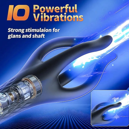 Male Penis Vibrator Glans Trainer Tongue Licking Stimulater Oral Blowjob Lasting Delay Endurance Training G Spot Masturbator