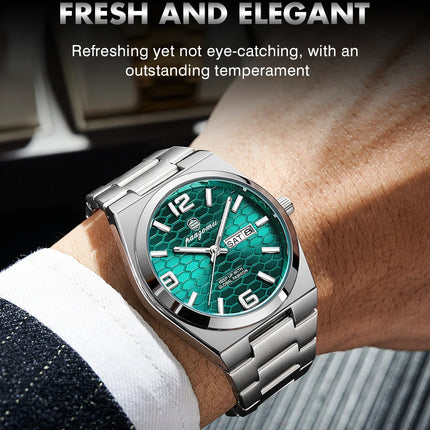 PAAZOMU Sport Luxury Men's Wristwatch High Quality Waterproof Luminous Watch For Men Fashion Date Week Quartz Men's Watches Reloj