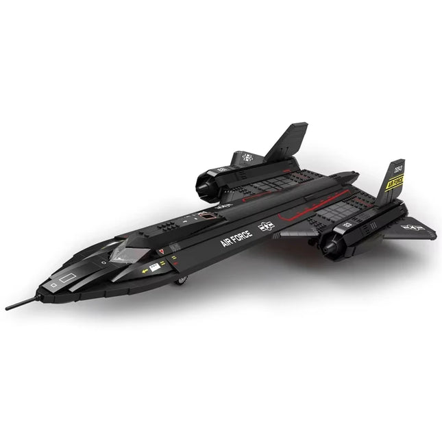 Stock Military SR-71 Blackbird Airplane Building Blocks MOC Fighter Bricks Assembling Toys for Boys Birthday Gift Set 1775Pcs