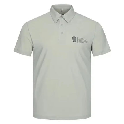 AMAZINGCRE Summer Top Quality Men's Golf Top Breathable Quick-Drying Perspiration Sports Short-Sleeved Polo Shirts
