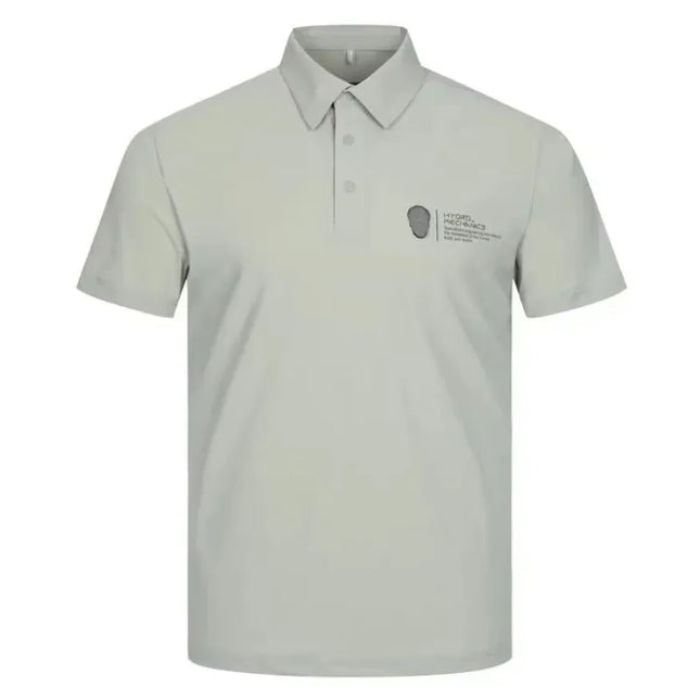 AMAZINGCRE Summer Top Quality Men's Golf Top Breathable Quick-Drying Perspiration Sports Short-Sleeved Polo Shirts