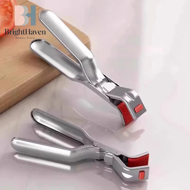 1pcs Anti-scalding Clip Hot Bowl Holder Dish Clamp Pot Pan Gripper Clip Air Fryer Dish Plate Retriever Tongs Kitchen Supplies