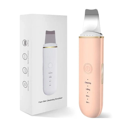 Ultrasonic Skin Scrubber Vibration Face Spatula Blackhead Remover Shovel Clean Cavitation Peeling Facial Lifting skin care Tools