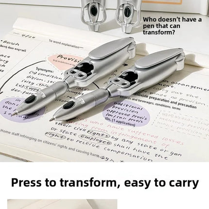 Fun Squid Pen Press Type Ballpoint Pen with Deformation Tech Viral Stationery for Office School Use Gift
