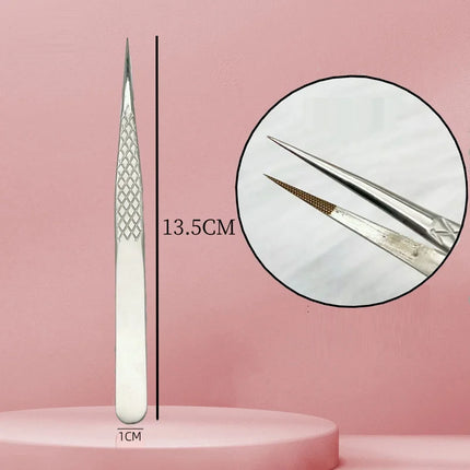 Nanometer Fiber Tip False Lash Tweezers For Eyelash Extension Mega Volume perfect close tip Boot isolation Artist Makeup Tools