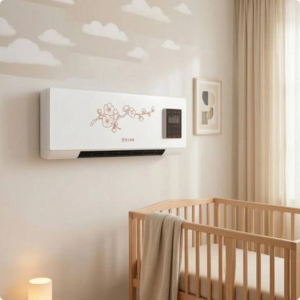 2-in-1 Heater and Cooler Wireless Controller Control Wall Mounted Heater Cooler Heating and Cooling Fan Digital Display