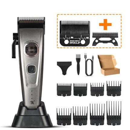 Professional Hair Clipper DKBAG 7500RPM External Rotor Brushless Motor Barber DLC Echo Blade Base Charger Hair Trimmer for Man