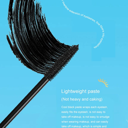 Black Thick eye black Lengthened Waterproof Sweat proof Long Lasting Mascara Setting Cream Party Curly Thick Volume Eyelashes