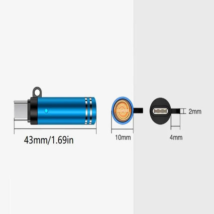 Type-C Safety Air Blowing Lighter Mini Flameless USB Rechargeable Windproof Portable for Camping Hiking Survival Emergency