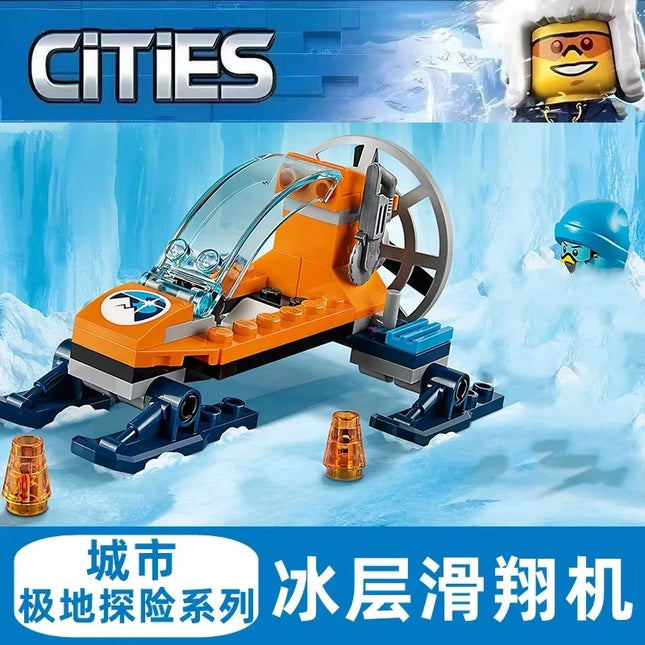 Compatible Brick Sets City Series Building Blocks 60062 Arctic Exploration Icebreaker Ship Large Model Children's Gift Toys