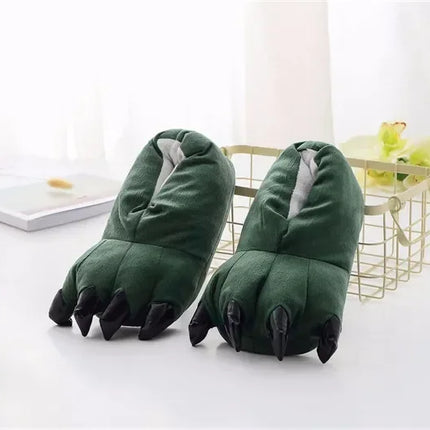 Blue Stitch Animal Paw Slippers For Boy Girl Unisex Kids Monster Claw Slippers Cartoon Soft Plush Warm Home Slippers Child Shoes