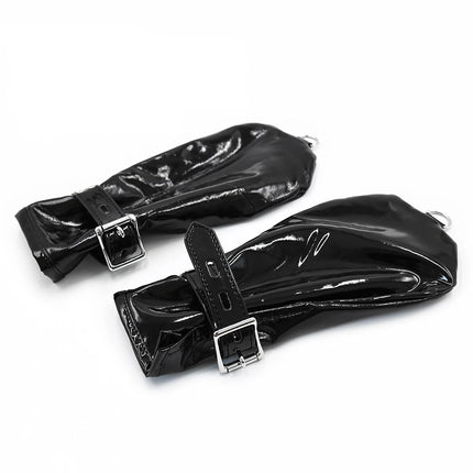 Puppy play Dog Paw Gloves Bondage Restraint Handcuffs Patent Leather Bdsm Couple Flirting Sex toys Adult Games