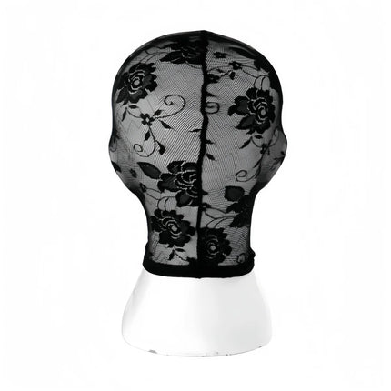 Bdsm Bondage Full Head Black Lace Pattern Mask Sex Toys Cosplay Unisex Sexy Head Mask Elastic Flirt Erotic SM Headgear Sex Shop