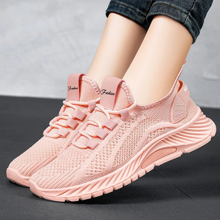 Women Casual Shoes Fashion Breathable Walking Mesh Flat Shoes Sneakers Women 2025 Gym Vulcanized Shoes White Female Footwear