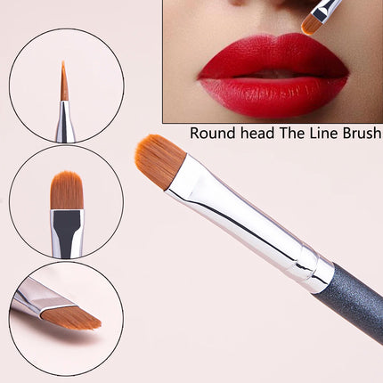 Oblate The Line Brush Ultra-thin Lip Line Eyebrow Concealer Brushes Detail Concealer Makeup Tool Lip Brow Contour The Line Brush