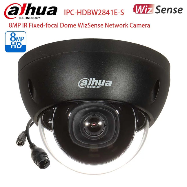 Dahua brand Dome IR IP Camera 8MP 4MP WizSense Perimeter Protection SMD Plus IP67 IK10 Black White