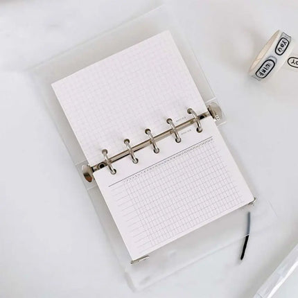 50Sheets M5 A8 Loose-Leaf Notebook Refill Paper 5-hole Line Grid Inner Refill Binder Paper Pages Daily Monthly Weekly Agenda