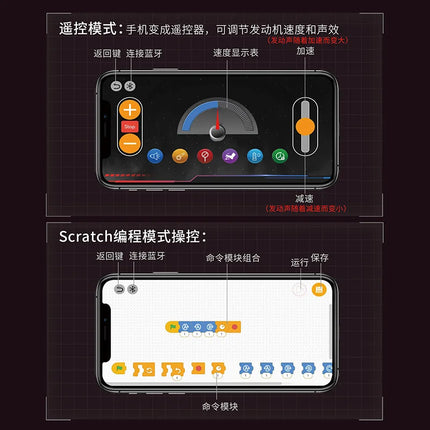 K96212 664pcs F+1 Supercar Engine Building Blocks V8 Simulation DIY Model LED Light & APP Control Programming Motor Drive Bricks